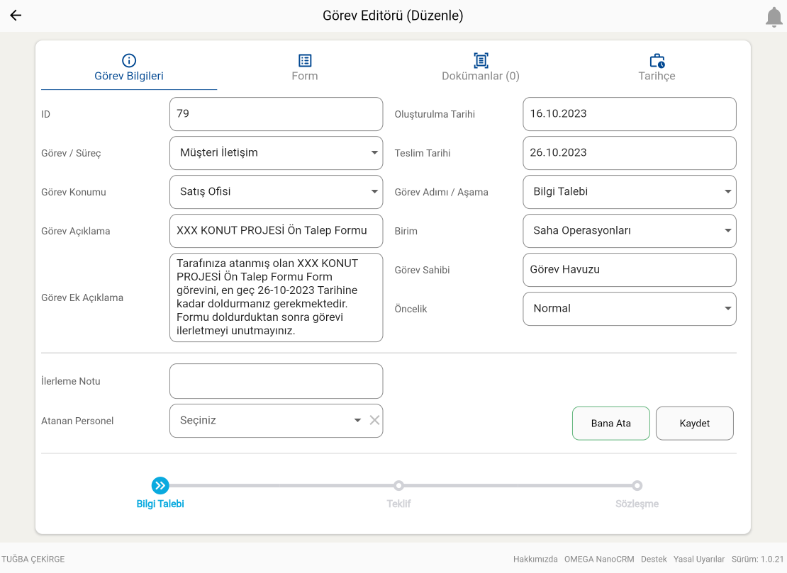 Task Tracking