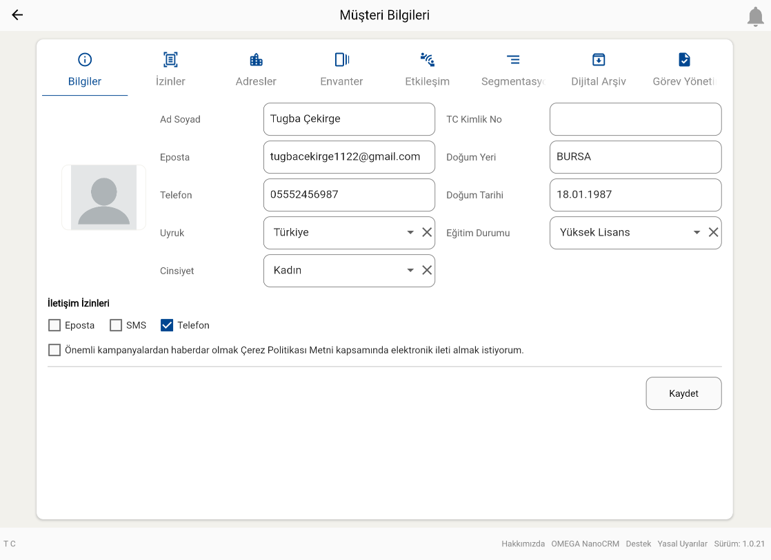 Customer Information